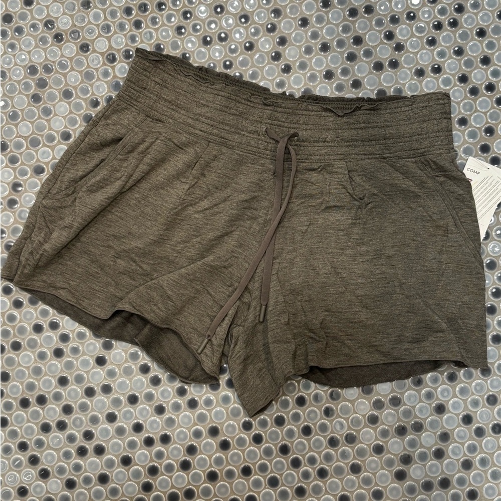 Athleta Gray Athletic Shorts with Elastic Waistband